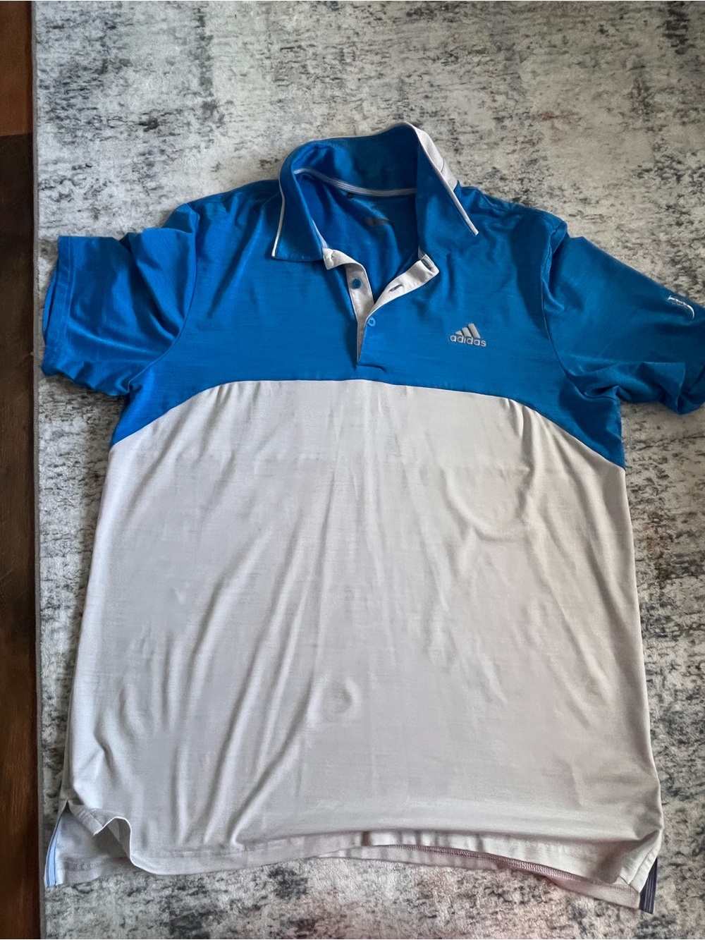 adidas Blue and White Men’s Polo Shirt
